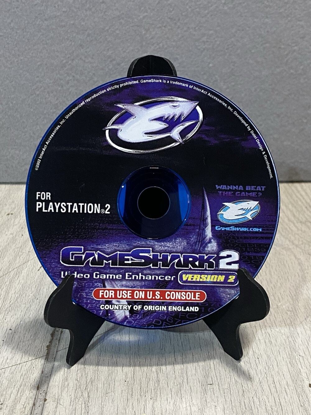 Game Shark 2 Version 2 PS2 PlayStation 2 Video Game Enhancer - DISC ONLY